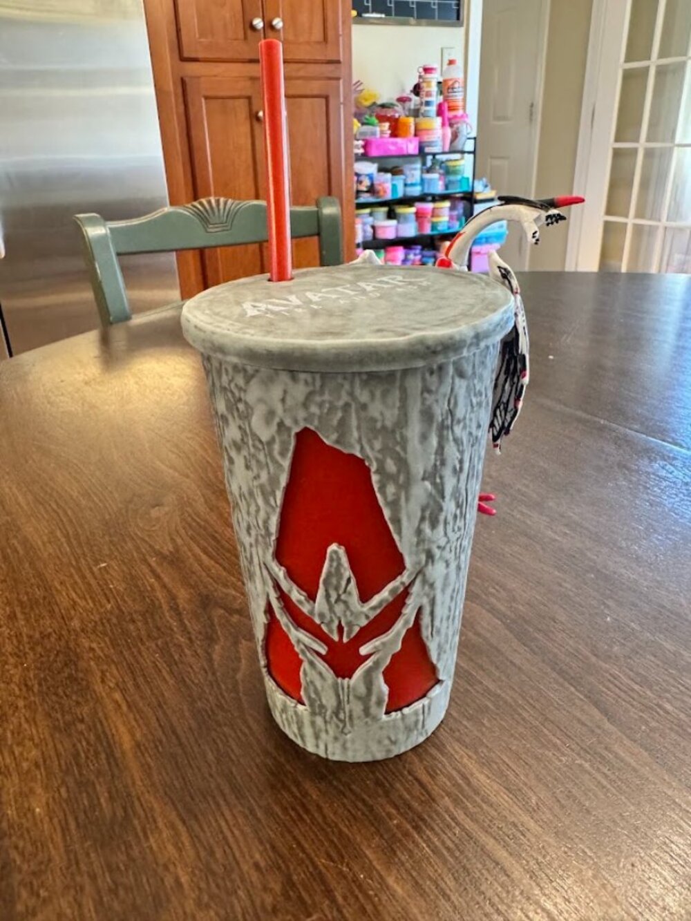 Avatar Fire and Ash  Banshee Cup 2025 Movie Merch Totem Red Lights Up